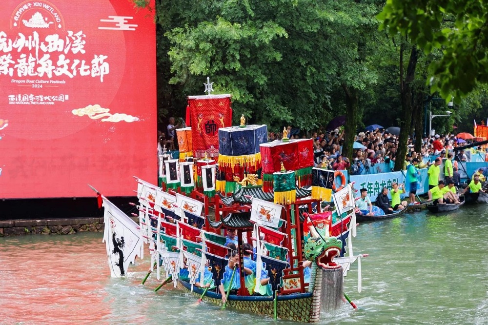 龍舟競潮 勇奪桂冠丨千年舟龍舟隊杭州西溪國際賽事奪目亮相(圖1)