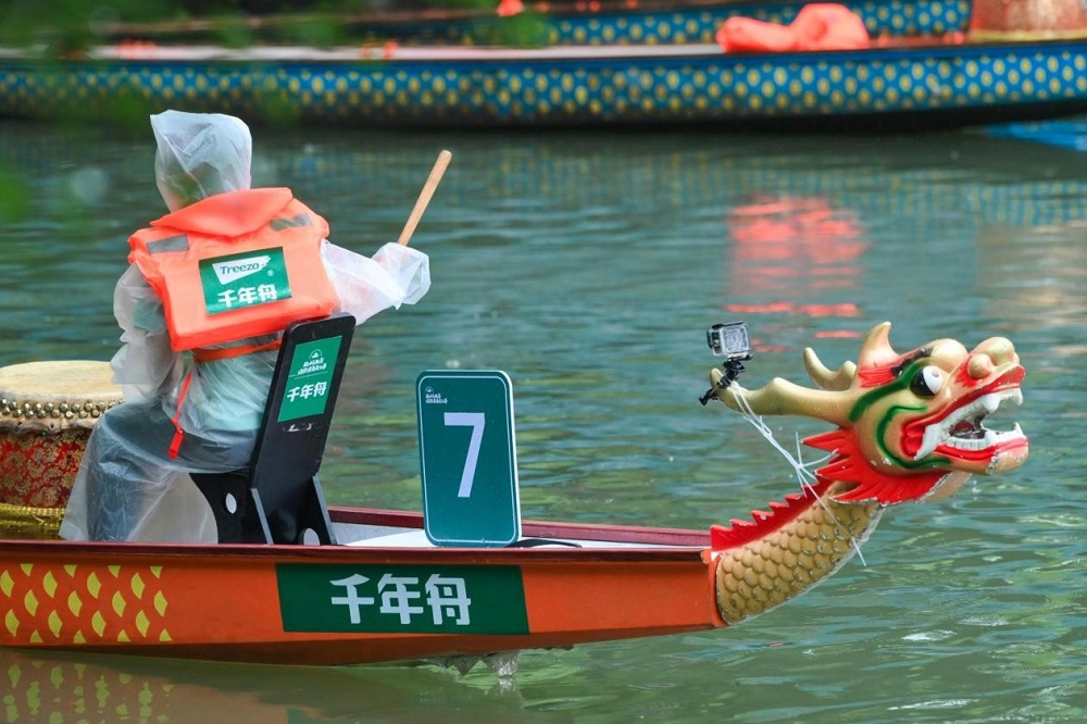 龍舟競潮 勇奪桂冠丨千年舟龍舟隊杭州西溪國際賽事奪目亮相(圖2)