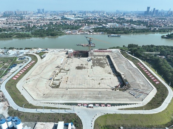 順德倫桂路工程基坑抽水完成，排出積水54萬立方米